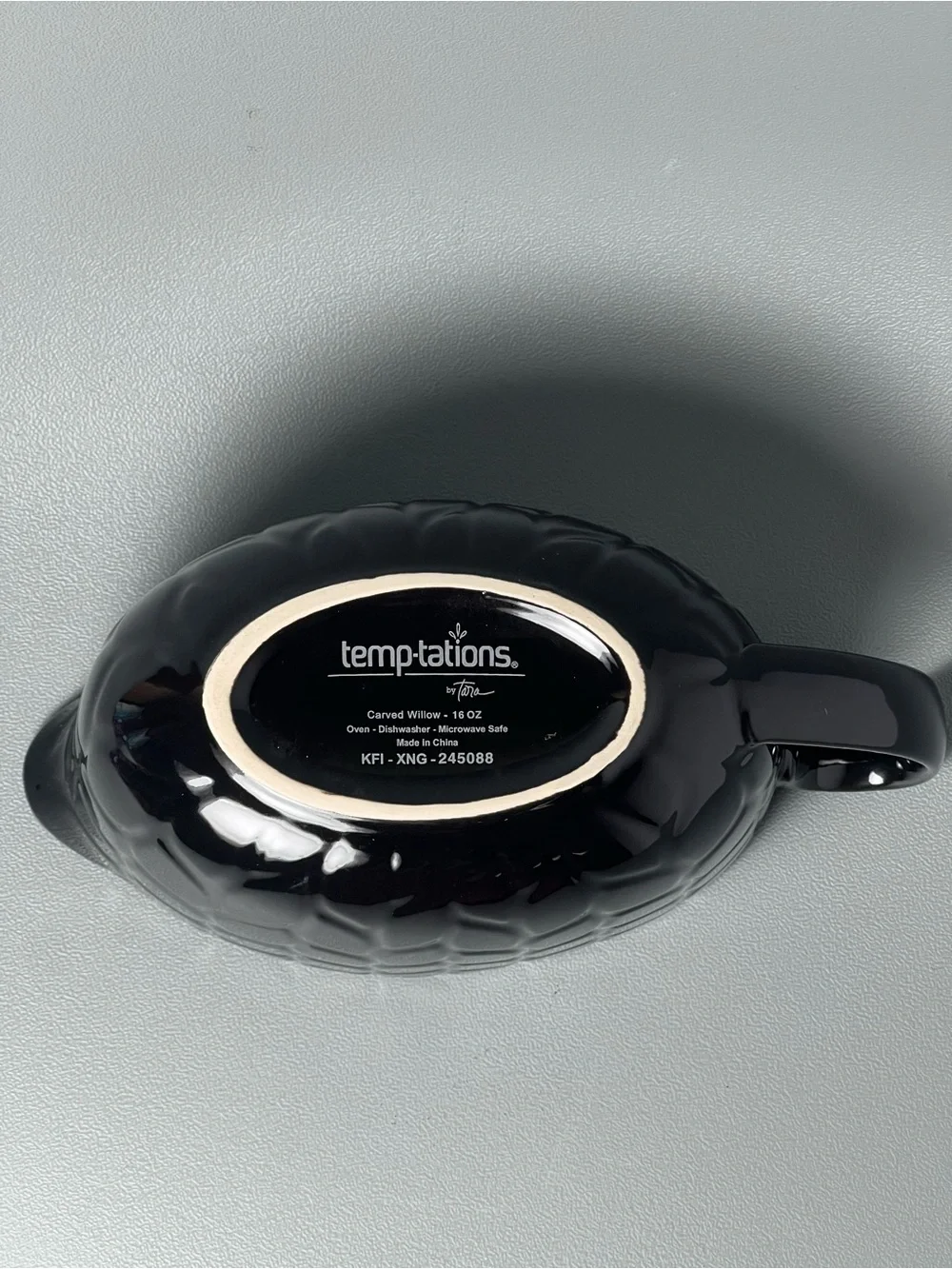 Temp-tations Carved Willow Gravy Boat